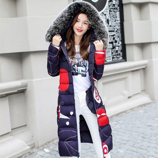women's down & parkas winter womens jacket fashion printing warm hooded outwear female slim fit reversible overcoats plus size m-3xl, Black
women's down & parkas winter womens jacket fashion printing warm hooded outwear female slim fit reversible overcoats plus size m-3xl, Black