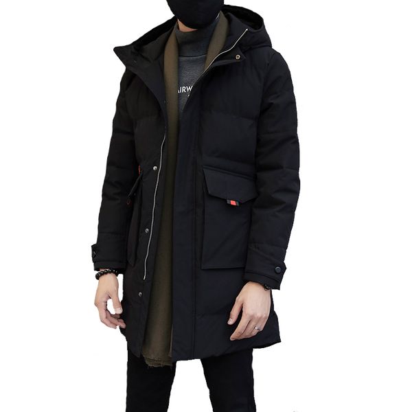 man winter warm parkas men down cotton-padded winter jacket x-long korean men coat, Black
man winter warm parkas men down cotton-padded winter jacket x-long korean men coat, Black