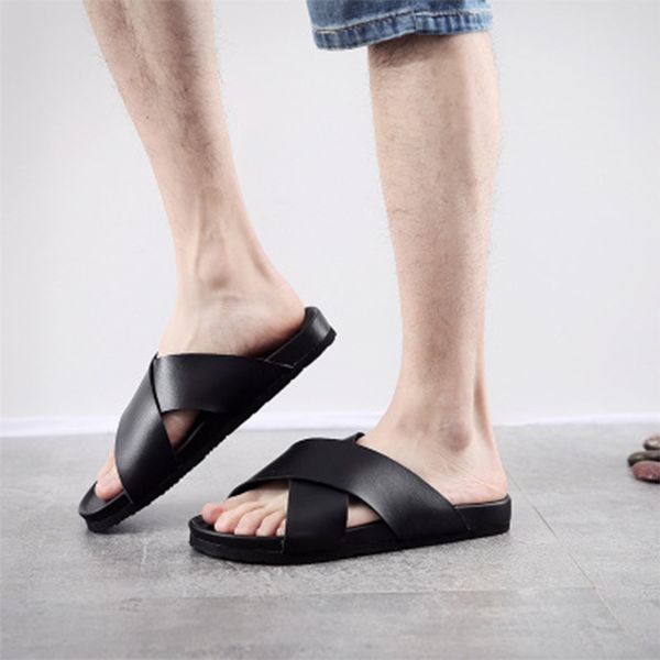 summer the man slippers footwear indoor non-slip gentlemen comfortable fashion man 2020 new solid flat shoes plus size 39-45, Black
summer the man slippers footwear indoor non-slip gentlemen comfortable fashion man 2020 new solid flat shoes plus size 39-45, Black