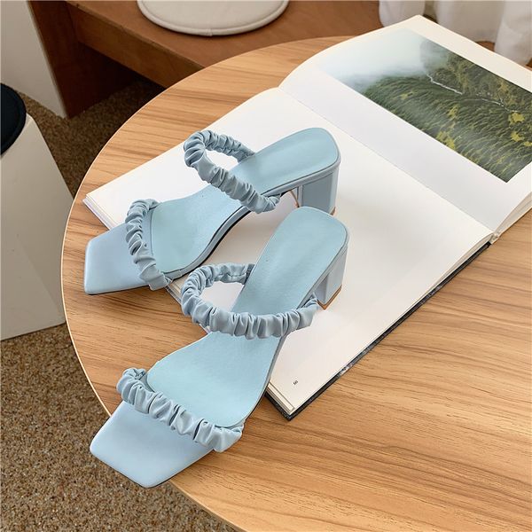 new design pleated pu leather outdoor elegant slippers ladies fashion open toe low heels shoes women summer sandals, Black
new design pleated pu leather outdoor elegant slippers ladies fashion open toe low heels shoes women summer sandals, Black