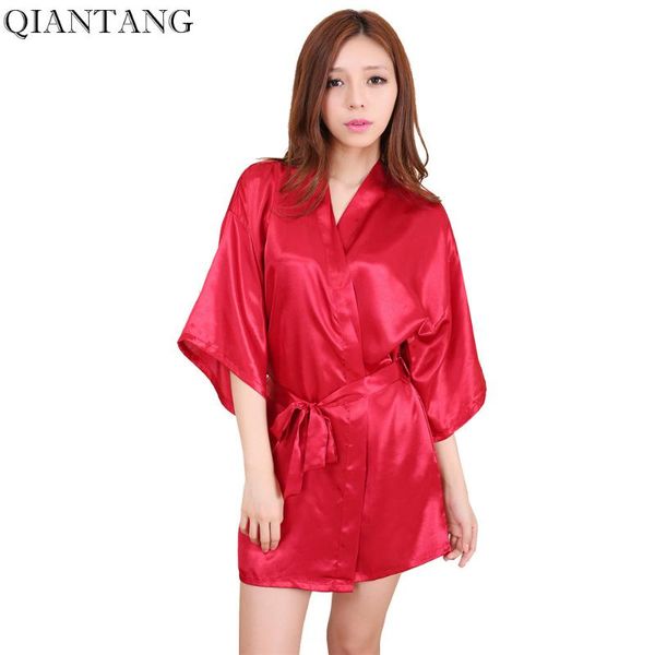 red female bride bridesmaid short robe bathrobe womens wedding sleepwear faux silk mini kimono bath gown nightgown size s-xxl, Black;red
red female bride bridesmaid short robe bathrobe womens wedding sleepwear faux silk mini kimono bath gown nightgown size s-xxl, Black;red