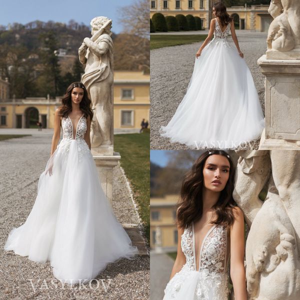 2020 milla nova bohemia wedding dresses a line v neck tulle lace applique beach bridal gowns sweep train boho wedding dress plus size, White
2020 milla nova bohemia wedding dresses a line v neck tulle lace applique beach bridal gowns sweep train boho wedding dress plus size, White