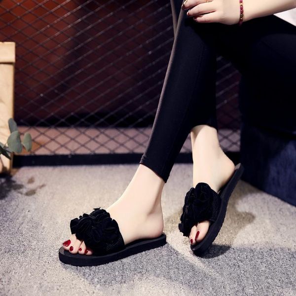women's sandals bohemian flower non-slip flat slippers summer sandals shoes non-slip beach shoes pantuflas zapatos mujer 2020, Black
women's sandals bohemian flower non-slip flat slippers summer sandals shoes non-slip beach shoes pantuflas zapatos mujer 2020, Black