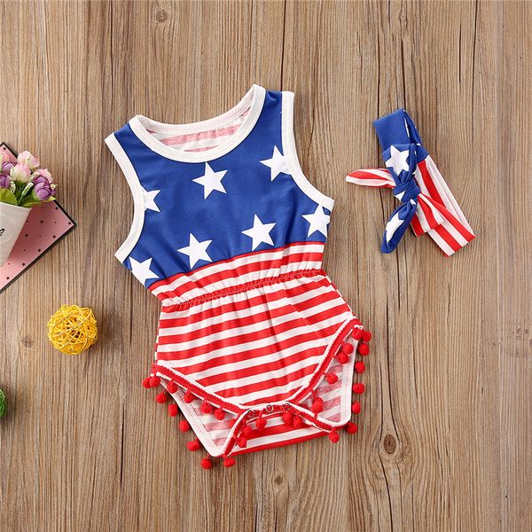 2020 summer toddler clothing baby girls sleeveless usa independence days overall hairbands infant two piece set 2020 striped jumpsuit d6415, White
2020 summer toddler clothing baby girls sleeveless usa independence days overall hairbands infant two piece set 2020 striped jumpsuit d6415, White