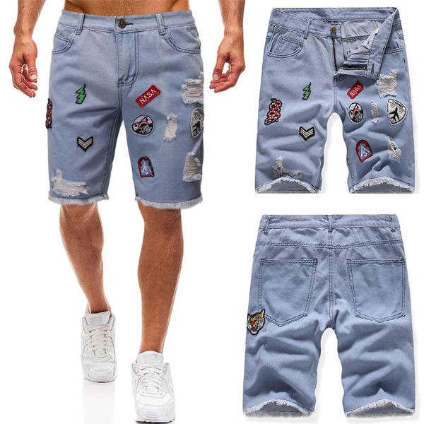 men's jeans men summer short fashion embroidered hole casual jean shorts skate board slim s-2xl, Blue
men's jeans men summer short fashion embroidered hole casual jean shorts skate board slim s-2xl, Blue
