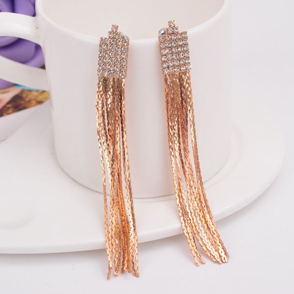 long tassel rhinestone clip on earrings cushioned ear clip for woman ladies, Silver
long tassel rhinestone clip on earrings cushioned ear clip for woman ladies, Silver