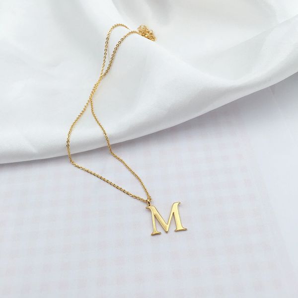 personalized custom letter necklace pendant gold color chain customized necklaces for women men handmade gifts, Silver
personalized custom letter necklace pendant gold color chain customized necklaces for women men handmade gifts, Silver