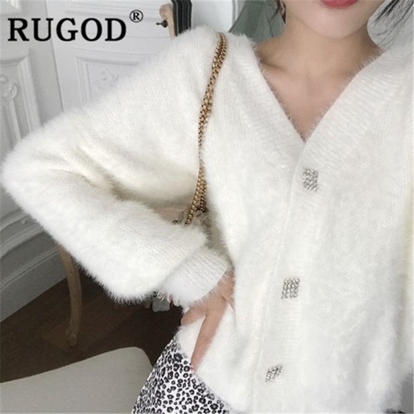 rugod women solid sweater cardigan v neck rhinestone button loose warm knitted coat 2019 new autumn fashion femme elegant mujer, White
rugod women solid sweater cardigan v neck rhinestone button loose warm knitted coat 2019 new autumn fashion femme elegant mujer, White
