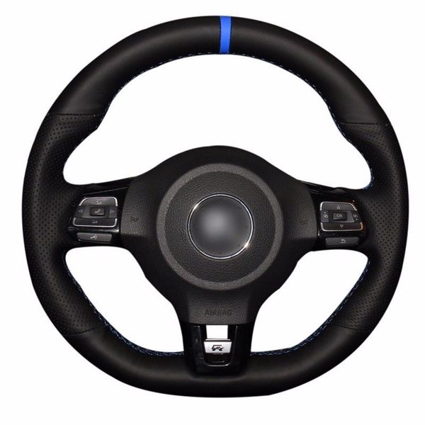 leather steering wheel hand-stitch on wrap cover for volkswagen golf 6 mk6 polo scirocco r passat cc 2010
leather steering wheel hand-stitch on wrap cover for volkswagen golf 6 mk6 polo scirocco r passat cc 2010
