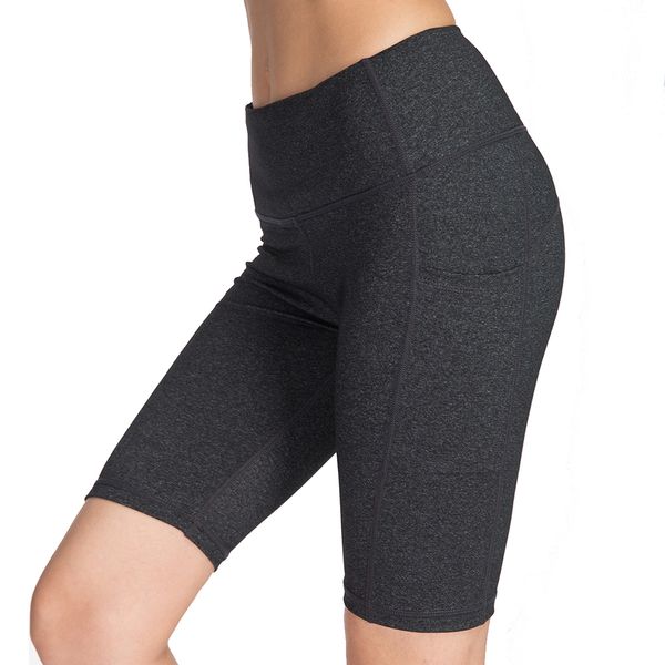 women yoga pants yoga shorts high waist pants tummy control workout with 3 pockets short, White;red
women yoga pants yoga shorts high waist pants tummy control workout with 3 pockets short, White;red