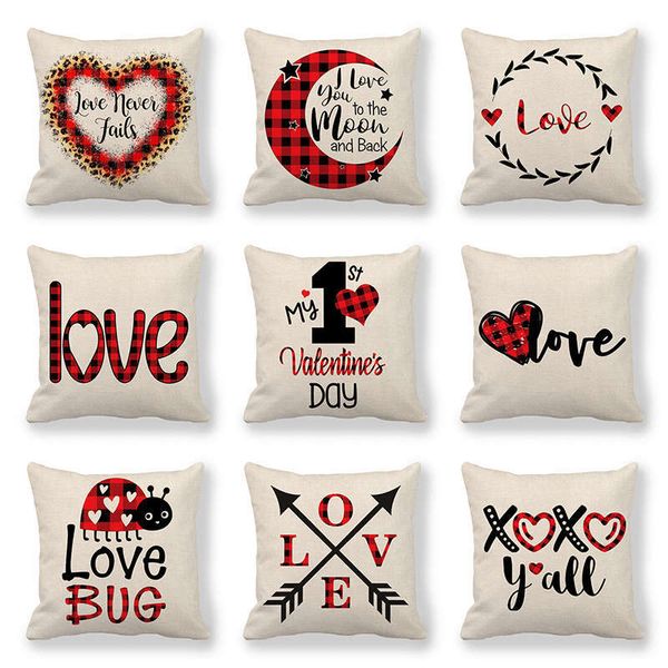 valentines throw cushion cover valentine's day pillow case sofa home romantic red plaid love heart arrow pillow case linen 45*45cm
valentines throw cushion cover valentine's day pillow case sofa home romantic red plaid love heart arrow pillow case linen 45*45cm
