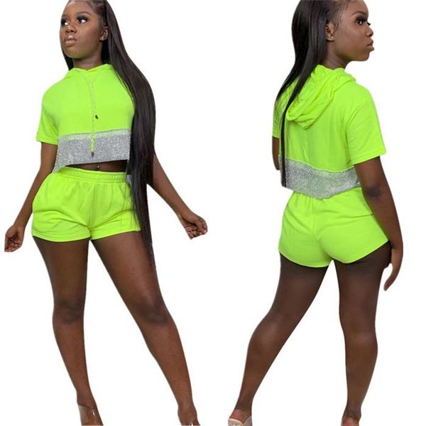 womens 2pcs short pants crew neck hoodies short sleeve solid color style female clothing fashion casual apparel, White
womens 2pcs short pants crew neck hoodies short sleeve solid color style female clothing fashion casual apparel, White