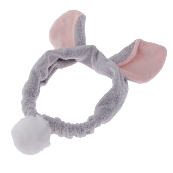lovely headband rabbit ears cute fluffy tails hair band soft flocking head wrap makeup headwear, Brown
lovely headband rabbit ears cute fluffy tails hair band soft flocking head wrap makeup headwear, Brown