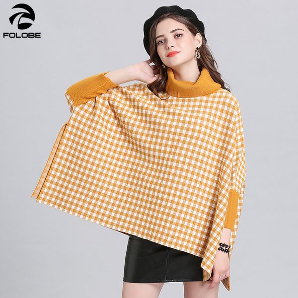 2020 women winter capes and ponchoes loose small plaid high collar pullover sweater cloak shawl female knitted sweater yellow, White;black
2020 women winter capes and ponchoes loose small plaid high collar pullover sweater cloak shawl female knitted sweater yellow, White;black