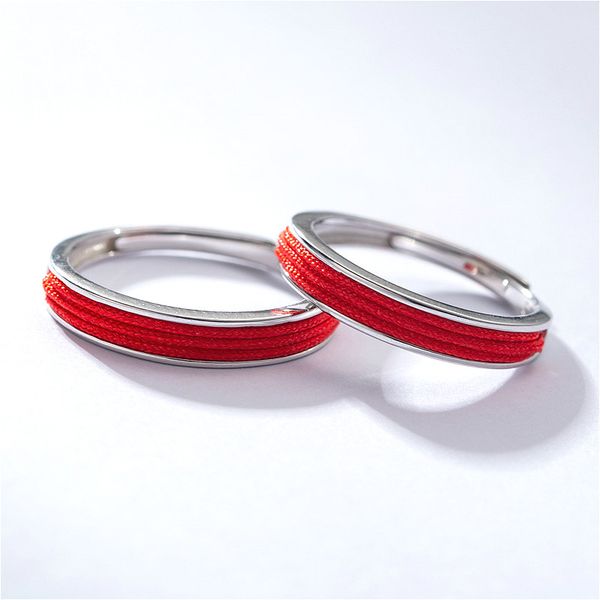 flyleaf red rope 925 sterling silver couple rings for women fashion fine jewelry open ring men valentine's day gift, Golden;silver
flyleaf red rope 925 sterling silver couple rings for women fashion fine jewelry open ring men valentine's day gift, Golden;silver