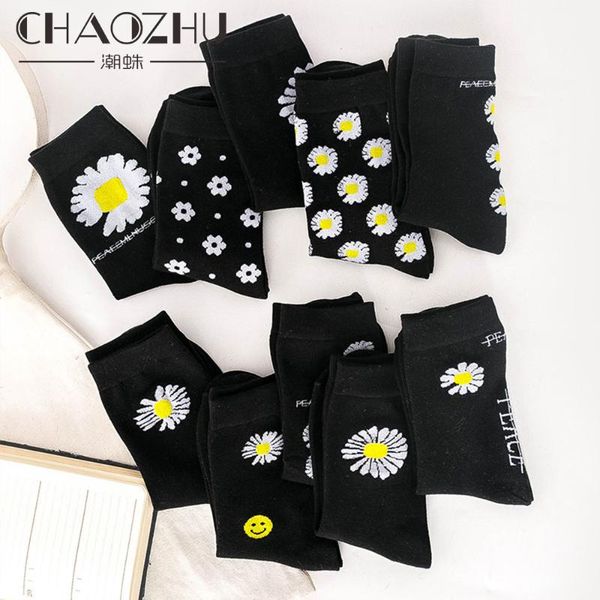 chaozhu fashion men women korean black daisy peace&love cotton causal socks 10 colors smile lucky g-dragon same type sox
chaozhu fashion men women korean black daisy peace&love cotton causal socks 10 colors smile lucky g-dragon same type sox