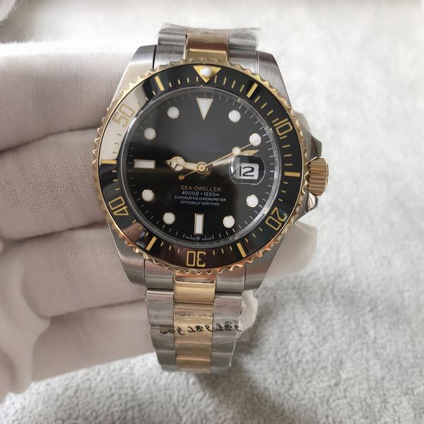 new high quality Mens Watch Ceramic Bezel 43mm RED 18ct Gold SEA-DWELLER Stainless Steel 126603 With Glide Lock Clasp Automatic Men Watches1
new high quality Mens Watch Ceramic Bezel 43mm RED 18ct Gold SEA-DWELLER Stainless Steel 126603 With Glide Lock Clasp Automatic Men Watches1