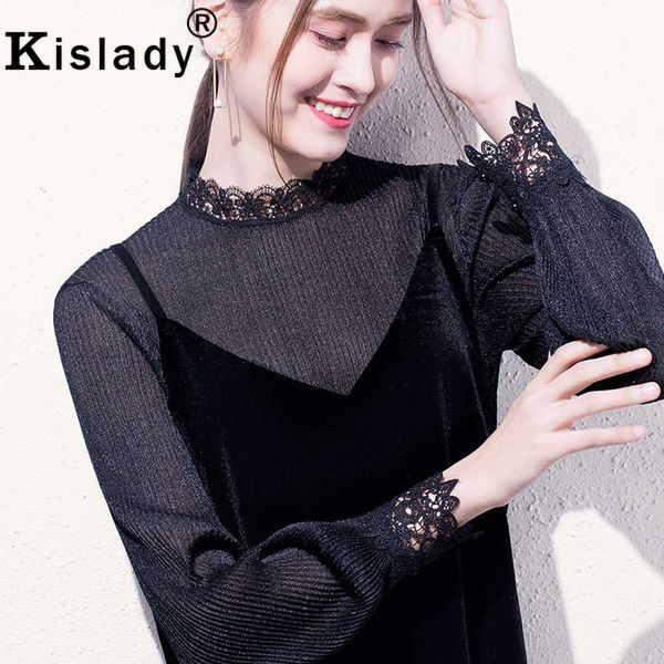 kislady lace shiny mesh fashion patchwork women long sleeve shirts 2019 spring summer elegant black apricot chiffon blouse, White
kislady lace shiny mesh fashion patchwork women long sleeve shirts 2019 spring summer elegant black apricot chiffon blouse, White