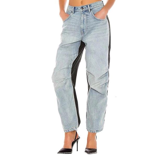 women's jeans casual hit color denim trouser for women high waist pocket straight female 2021 autumn large size fashion, Blue
women's jeans casual hit color denim trouser for women high waist pocket straight female 2021 autumn large size fashion, Blue