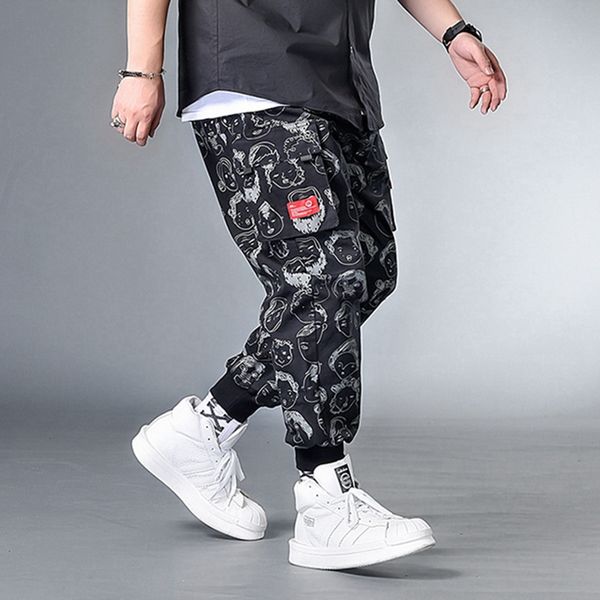 men's pants streetwear harem hip hop casual male track plus size 7xl 8xl big joggers trousers men, Black
men's pants streetwear harem hip hop casual male track plus size 7xl 8xl big joggers trousers men, Black