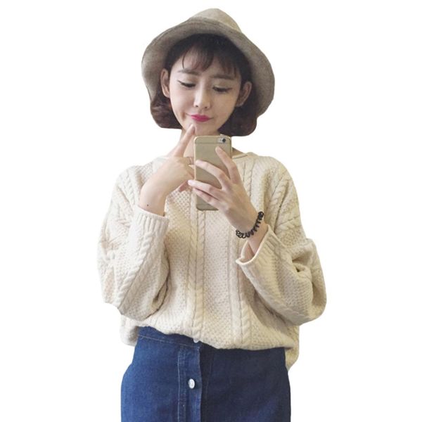 spring fashion knitted sweaters autumn long-sleeved batwing sleeve sweater thickened loose pullover female knitwear, White;black
spring fashion knitted sweaters autumn long-sleeved batwing sleeve sweater thickened loose pullover female knitwear, White;black