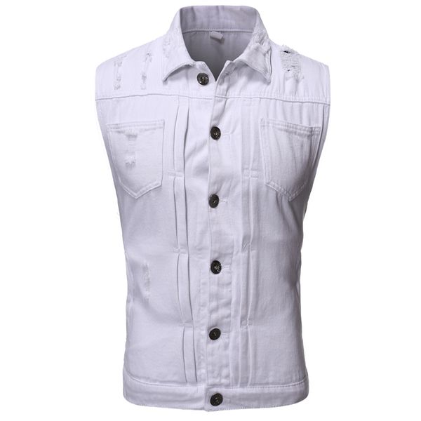2018 denim vest men's jacket sleeveless cotton casual vest men's denim jacket slim fit male, Black;brown
2018 denim vest men's jacket sleeveless cotton casual vest men's denim jacket slim fit male, Black;brown