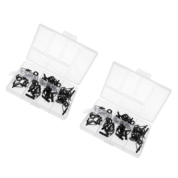 80pcs stainless steel fishing rod guides ring rod repair kit diy tips rings 
80pcs stainless steel fishing rod guides ring rod repair kit diy tips rings