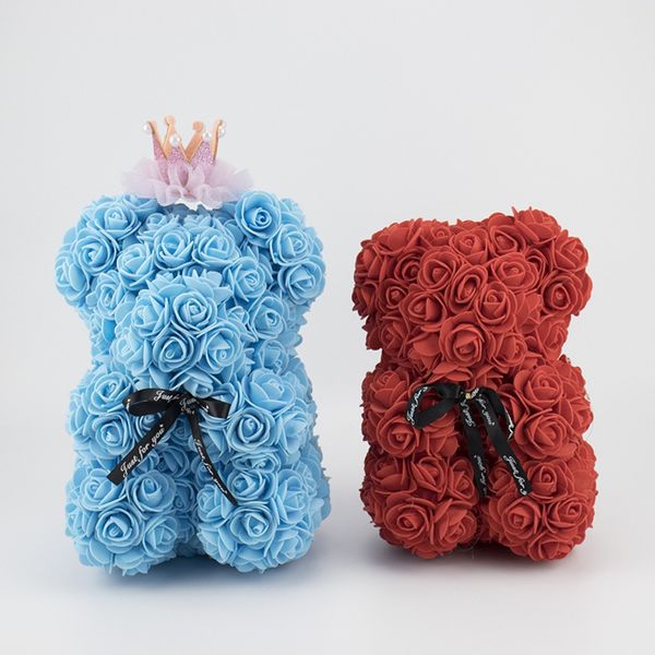 2019 rose bear romantic artificial rose teddy bear crown sweet ribbon eternal flower anniversary birthday valentine's day gift, Black;blue
2019 rose bear romantic artificial rose teddy bear crown sweet ribbon eternal flower anniversary birthday valentine's day gift, Black;blue