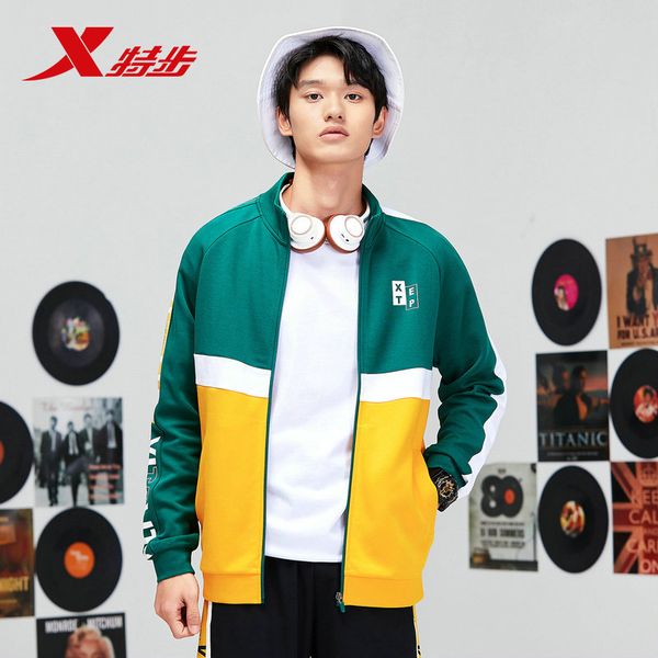 881129069027 xtep men's sports jacket 2019 spring new fashion zipper casual jacket, Black;red
881129069027 xtep men's sports jacket 2019 spring new fashion zipper casual jacket, Black;red