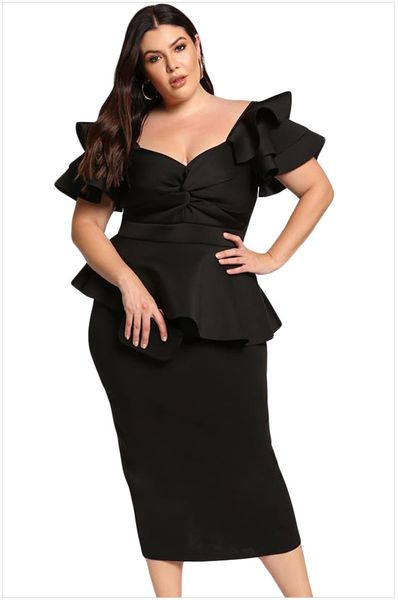2xl 3xl 4xl plus size tiered short sleeve party ruffle dress fat mm elegant peplum dress office ladies dress female club dresses dlm610552, White;black
2xl 3xl 4xl plus size tiered short sleeve party ruffle dress fat mm elegant peplum dress office ladies dress female club dresses dlm610552, White;black