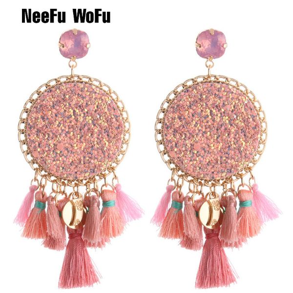 neefu wofu bohemian tassel earrings metal big earring flash leather earring large long brinco ear oorbellen christmas gift, Golden
neefu wofu bohemian tassel earrings metal big earring flash leather earring large long brinco ear oorbellen christmas gift, Golden