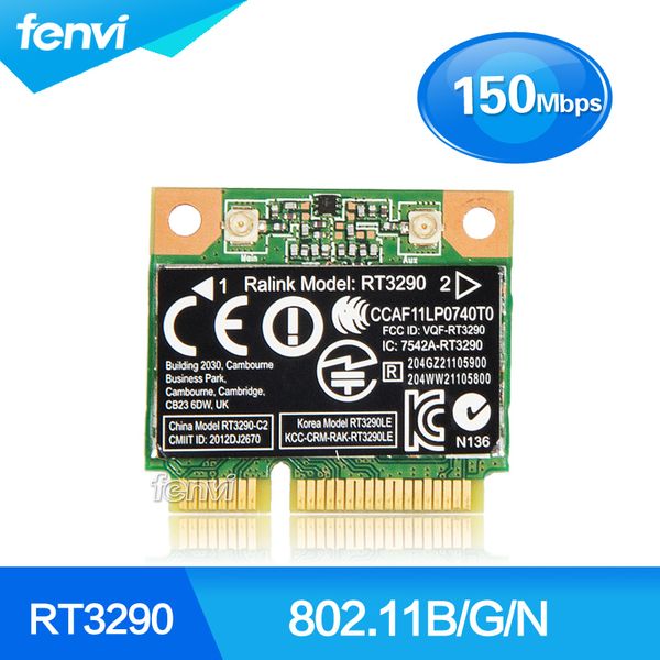 150mbps 2.4ghz ralink rt3290 802.11b/g/n wireless wlan wifi + bluetooth bt 4.0 half mini pci-e card for hp cq58 m4 m6 4445s dv4
150mbps 2.4ghz ralink rt3290 802.11b/g/n wireless wlan wifi + bluetooth bt 4.0 half mini pci-e card for hp cq58 m4 m6 4445s dv4