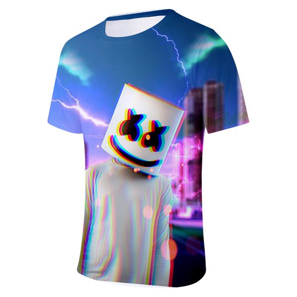 19ss Mens marshmello 3D Tshirts Summer Fashion O-neck Short Sleeved Teenager Hiphop DJ Tees
19ss Mens marshmello 3D Tshirts Summer Fashion O-neck Short Sleeved Teenager Hiphop DJ Tees