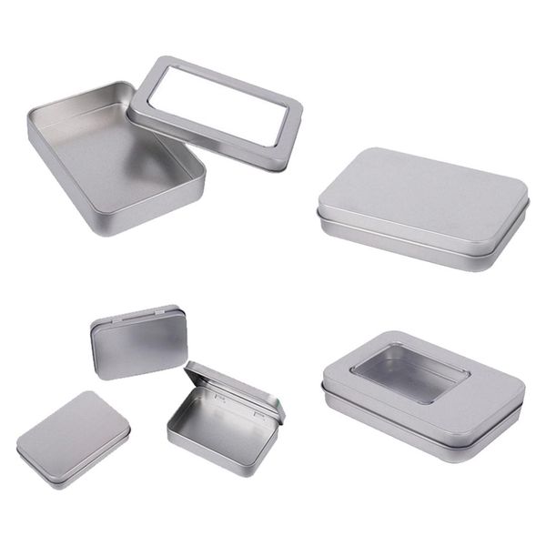 mini tin box small storage box metal storage tin silver case organizer for money coin candy key
mini tin box small storage box metal storage tin silver case organizer for money coin candy key