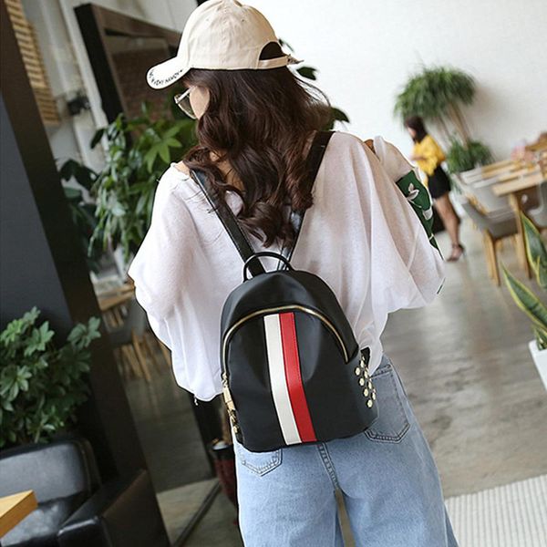rreppy style backpack bag schoolbag women casual travel portable rivets striped zipper oxford cloth waterproof girls travel
rreppy style backpack bag schoolbag women casual travel portable rivets striped zipper oxford cloth waterproof girls travel