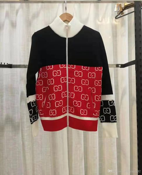 96 2019 осень бренд тот же стиль топ красный кардиган круглый вырез с длинным рукавом молния роскошь цянь, White;black 
96 2019 осень бренд тот же стиль топ красный кардиган круглый вырез с длинным рукавом молния роскошь цянь, White;black