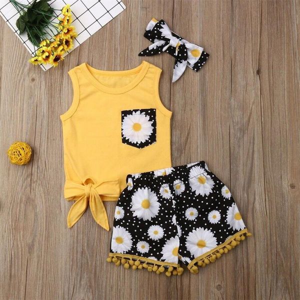 summer fashion toddler baby kids girls bow tie short sleeve floral vest + tassels shorts + hairband clothes set, White
summer fashion toddler baby kids girls bow tie short sleeve floral vest + tassels shorts + hairband clothes set, White