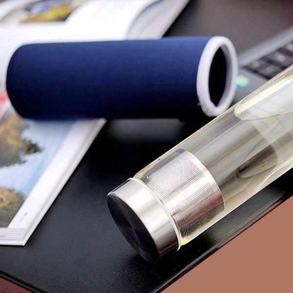 1 set water bottle and protective bag travel office home glass sport water bottle with tea filter infuser protective bag 550ml
1 set water bottle and protective bag travel office home glass sport water bottle with tea filter infuser protective bag 550ml