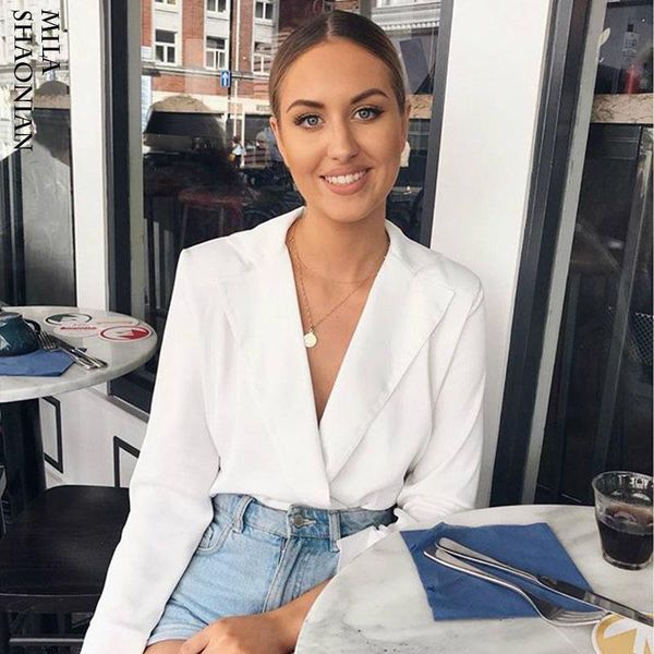 new spring white blouse for womens v-neck long sleeve shirts jumpsuit casual streatwear womens and blouses bodysuit mx190712
new spring white blouse for womens v-neck long sleeve shirts jumpsuit casual streatwear womens and blouses bodysuit mx190712