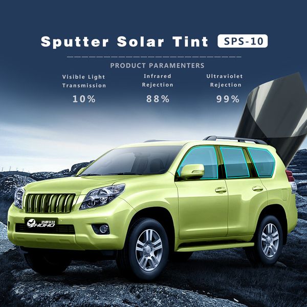 10%vlt sputter solar tint uv prooft tint window film for car side back rear window glass dark gray vinyl with size 1.52x30m
10%vlt sputter solar tint uv prooft tint window film for car side back rear window glass dark gray vinyl with size 1.52x30m
