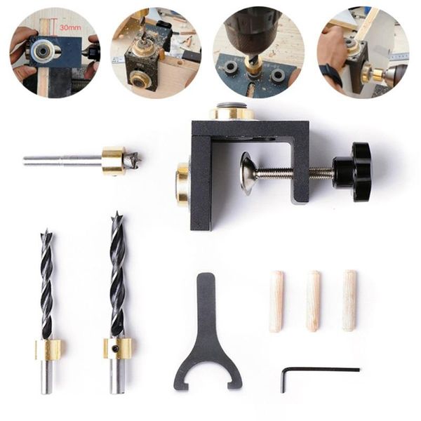 new multifunction woodworking doweling jig kit adjustable drill bit guide puncher locator for furniture connecting carpentry
new multifunction woodworking doweling jig kit adjustable drill bit guide puncher locator for furniture connecting carpentry