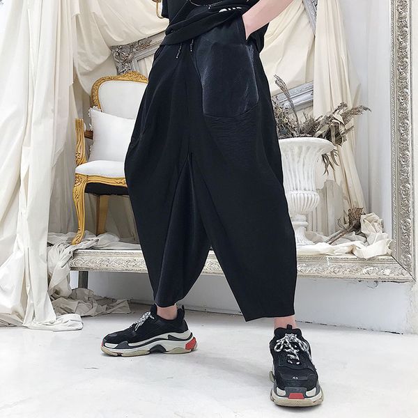 2019 new men's clothing hair stylist gd street fashion nepalese crotch trousers casual harem pants costumes, Black
2019 new men's clothing hair stylist gd street fashion nepalese crotch trousers casual harem pants costumes, Black
