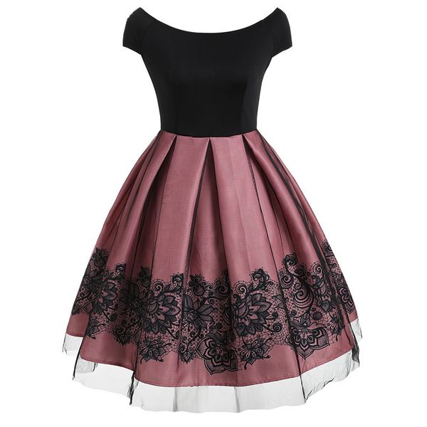 womens designer dress women clothing women backless short sleeve lace mesh yarn panel vintage dress casual dresses party dress, Black;gray
womens designer dress women clothing women backless short sleeve lace mesh yarn panel vintage dress casual dresses party dress, Black;gray