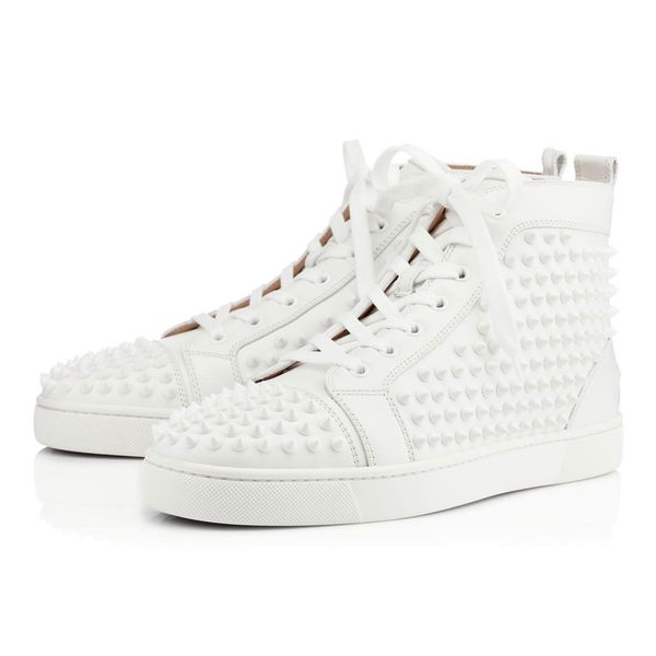 studded spikes flats shoes brand red bottoms shoes luxury mens womens party lovers genuine leather sneakers size 36-46 w090, Black
studded spikes flats shoes brand red bottoms shoes luxury mens womens party lovers genuine leather sneakers size 36-46 w090, Black