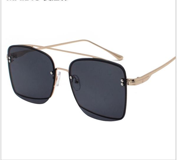 new trend fashion sunglasses marine film double nose bracket sunglasses metal frame full frame glasses men and women, White;black
new trend fashion sunglasses marine film double nose bracket sunglasses metal frame full frame glasses men and women, White;black