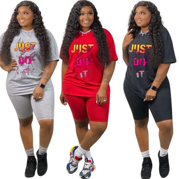 women letter tracksuit brand sportswear casual 2 piece set short sleeve t shirt+shorts summer clothes running suit slim jogger suit 3001, White
women letter tracksuit brand sportswear casual 2 piece set short sleeve t shirt+shorts summer clothes running suit slim jogger suit 3001, White