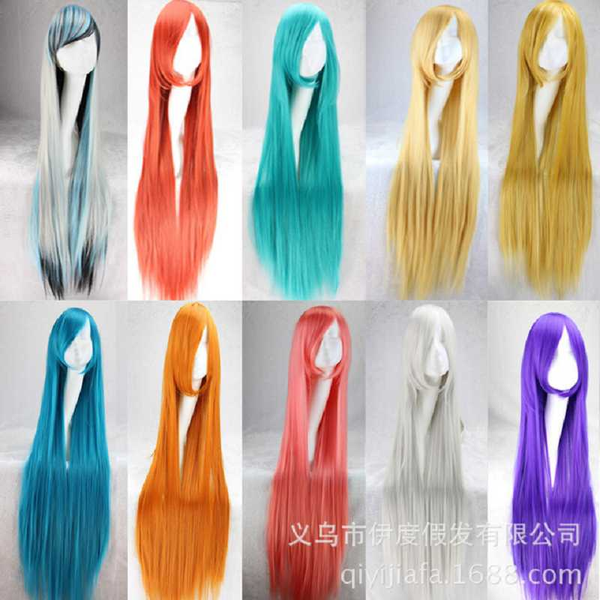animation wig 100cm wig cosplay multi color long straight hair for women, Black;gray
animation wig 100cm wig cosplay multi color long straight hair for women, Black;gray
