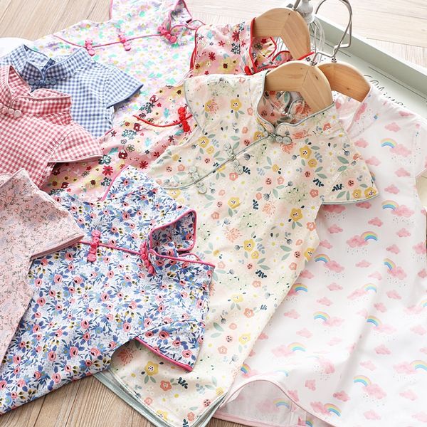 running theme costume ethnic clothing volume 2020 summer girls' multi-color improved cheongsam a-line skirt children's skirt 2300, Red
running theme costume ethnic clothing volume 2020 summer girls' multi-color improved cheongsam a-line skirt children's skirt 2300, Red