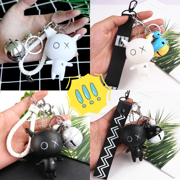 cool xo cartoon doll keychain korean fashion creative bell bag pendant car key chain lovers doll cute decoration, Silver
cool xo cartoon doll keychain korean fashion creative bell bag pendant car key chain lovers doll cute decoration, Silver