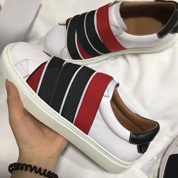 2020 new luxury designer mens low cut 4g webbing sneakers in leather womens leather trainers paris signature and knots elastic bands, Black
2020 new luxury designer mens low cut 4g webbing sneakers in leather womens leather trainers paris signature and knots elastic bands, Black